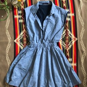 Harvey Faircloth collar sleeveless dress